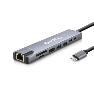 Enkado EKD-TP42 Type-C to To Hdmi 8i̇n 2pd + 2 Usb 2.0 + Hdmi 4k + SD/TF+Ethernet 100mbs Multi̇ Hup