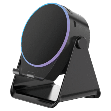 Snapron SNS9100 5i̇n1 Wi̇reless Inducti̇on  Bluetooth 5w 2000 Mah RGB Si̇yah Speaker